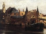 VERMEER VAN DELFT, Jan View of Delft (detail) et painting
